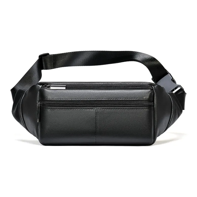 DOSRFINI Sheepskin Fanny Pack Medium Size Men's Black-4