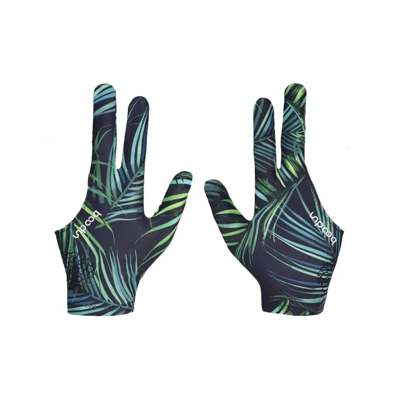 BOODUN Billiards Three Finger Gloves High Elasticity Lycra 1 Pack Both Hands-0