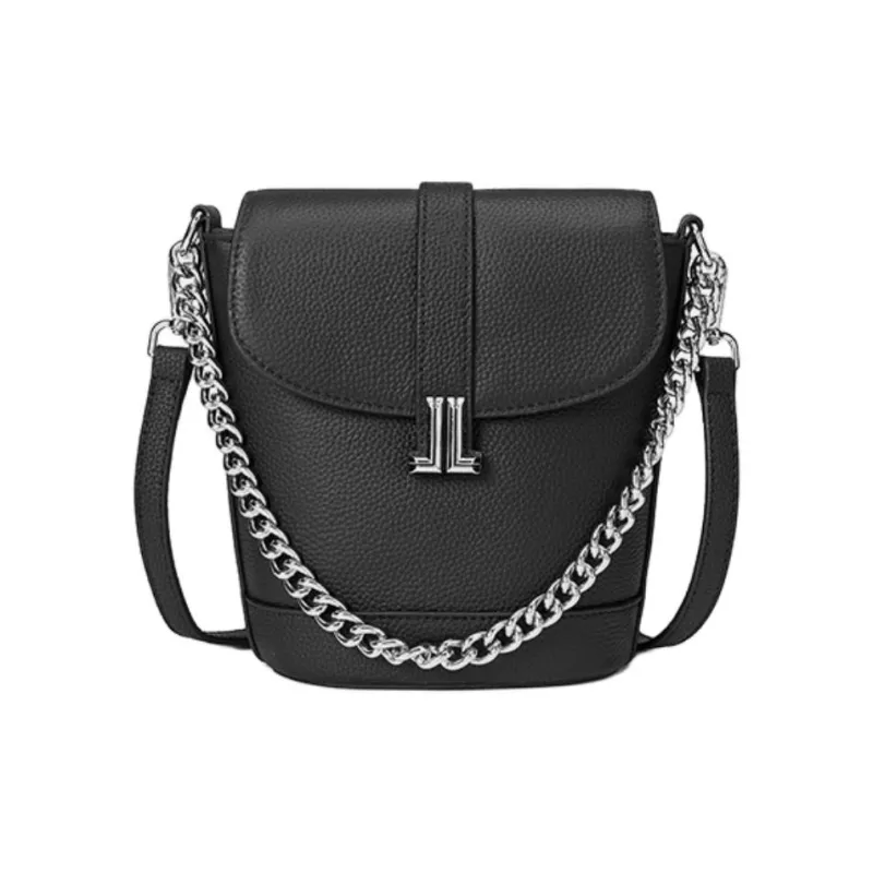 ST&SAT Top Grain Cow Leather Crossbody Bag Small Size Women's Elegant White/Elegant Black-6
