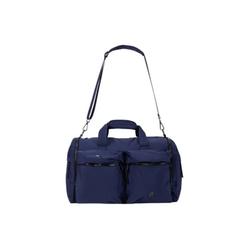 Anta Irving Series Taffeta Velour Backpack Travel Bag Regular Men's Navy Blue