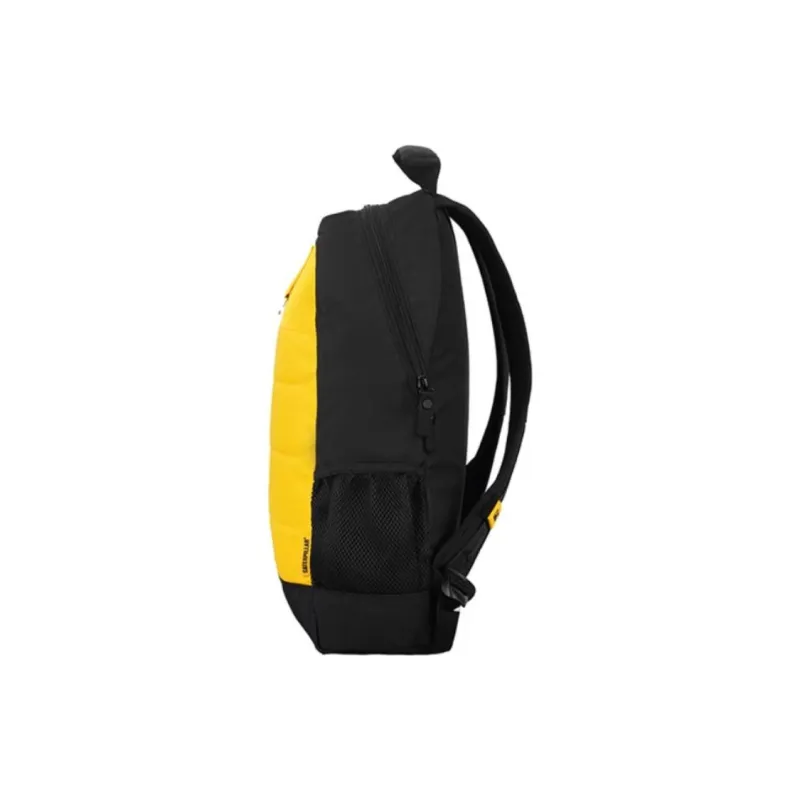 CAT Nylon Fabric Backpack Medium Size Unisex Yellow-3