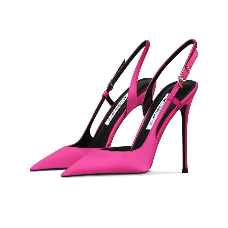 Ganxiaojie Strap Sandals 6cm/8cm/10cm Women's Peach Pink-1