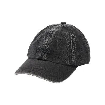 HUGO BOSS Cotton Baseball Caps Men's Black