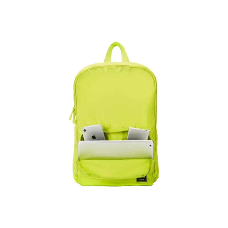 LEXON Polyester Backpack Large Size Unisex Yellow Green/Red-2