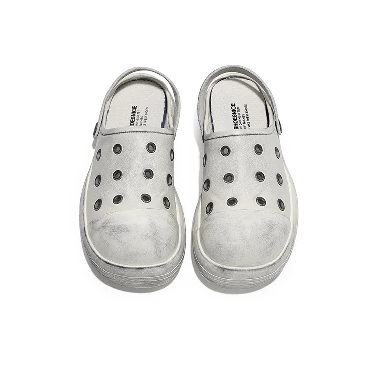Angelmi Clogs Unisex Dirty White-2