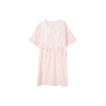 CAIHENGTONG Nightgown Women's Pink