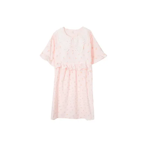 CAIHENGTONG Nightgown Women's Pink