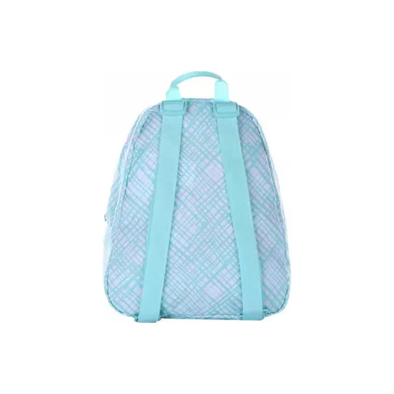 JanSport Polyester Backpack Mini Women's Plaid Blue Elf-2