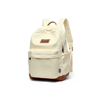 Lee Oxford Practical Backpack Computer Commute Backpack Men's Unisex Ecru/Burgundy/Black