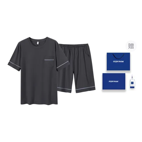 Floating Light Islands Pajama Set Men's Box Dark Gray