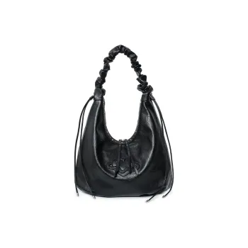 VFVF BAG OFFICAL Eco-Friendly PU Print Nylon Hobo Bag Shoulder Bag Regular Women's Black/White/Purple
