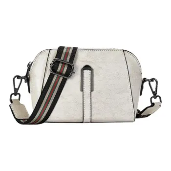 ST&SAT Cow Leather Shoulder Bag Small Size Women's Elegant White/Golden Brown/Classic Black/Wine Coffee