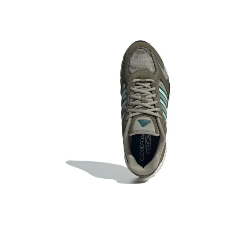 Adidas CRAZYCHAOS 2000 Cushioning, Slip Resistant, And Breathable Low Top Casual Running Shoes Men's Linen Green-3