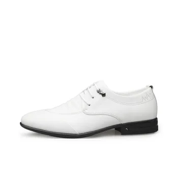 LAORENTOU Dress Shoes Men Low Top Black