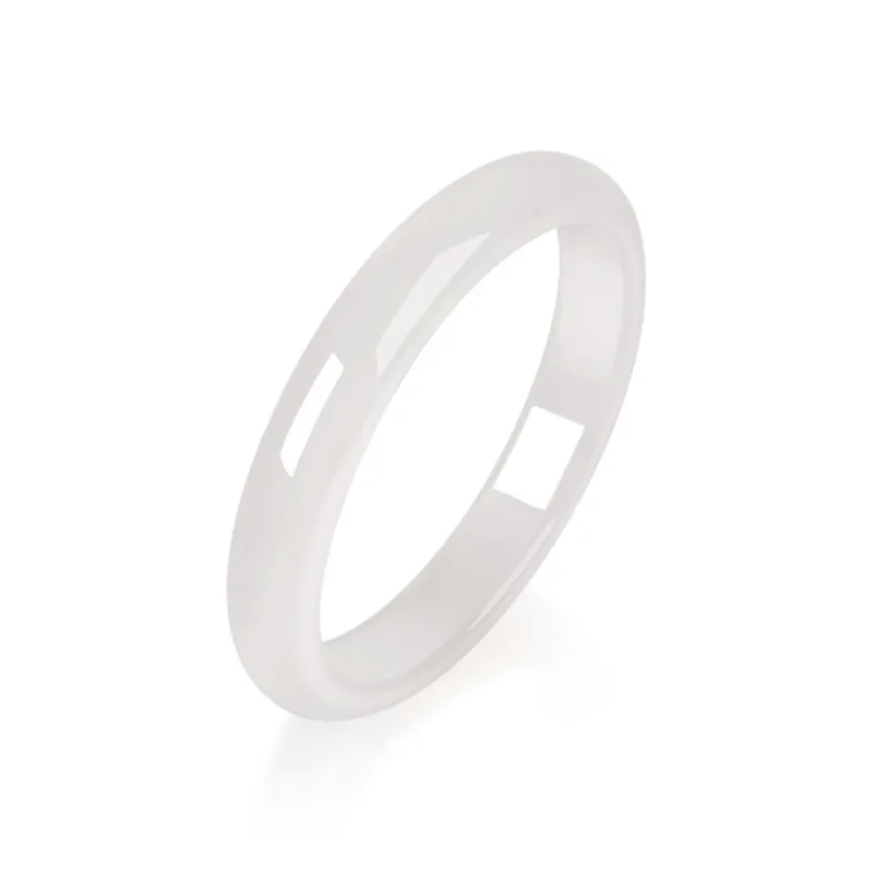 Silver Trim Chalcedony Jade Bangles Women's-0