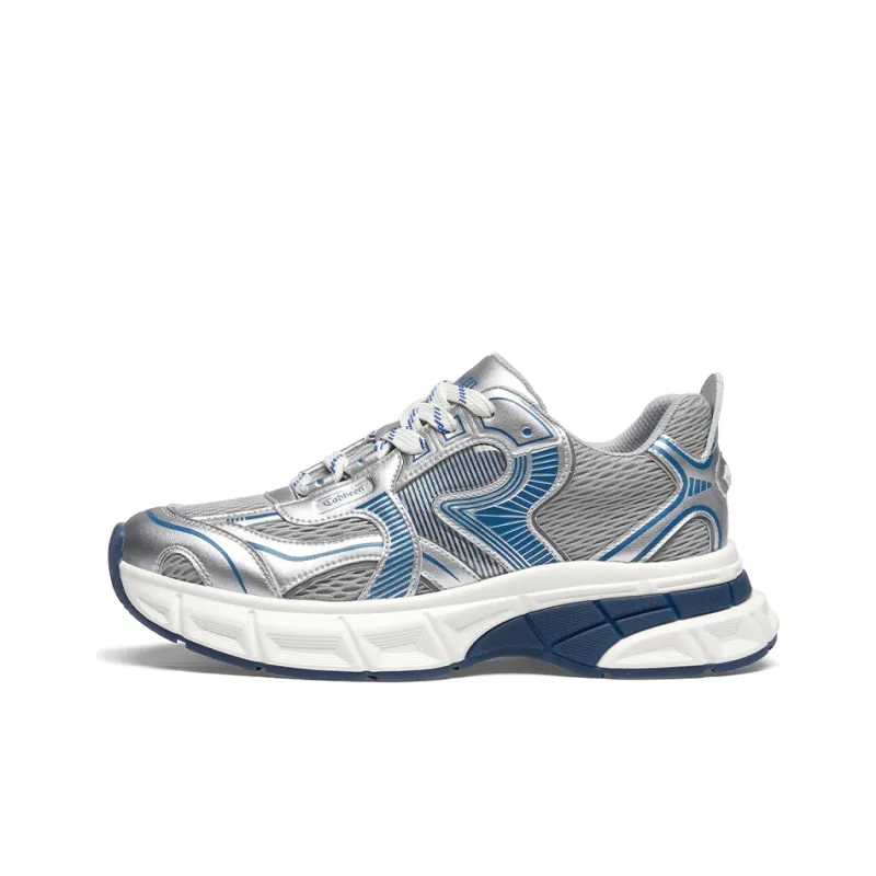 Cabbeen New Arrival Mesh Height Increasing Patchwork Lightweight And Breathable Low Top Chunky Sneakers Men's Silver-6
