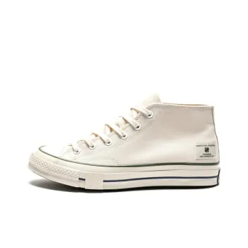 UNDEFEATED x Converse Chuck 70 Wear-resistant And Lightweight Mid-Top Canvas Shoes Unisex Beige