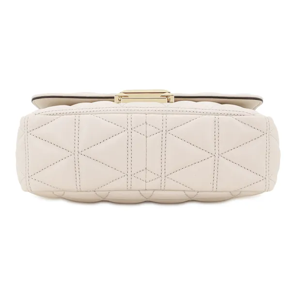 MICHAEL KORS Sloan Sheepskin Chain Bag, Shoulder Bag, Crossbody Bag Small Size Women's Cream-4