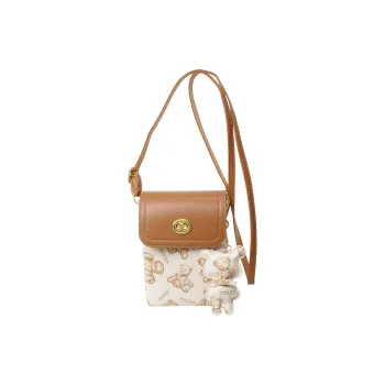 Ji Reminiscence PU Shoulder Bag Crossbody Bag Mini Women's White/Black/Pink/Brown