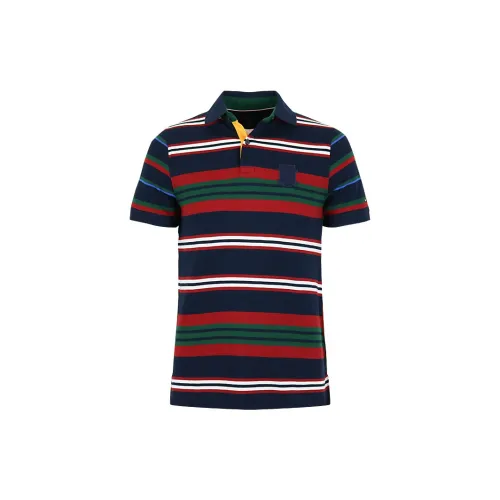 Tommy Hilfiger Polo Shirts Men Red/White Multicolor