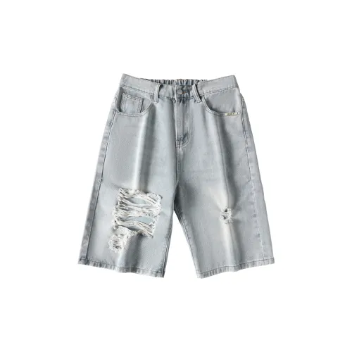 GDRX Denim Shorts Unisex Light Blue