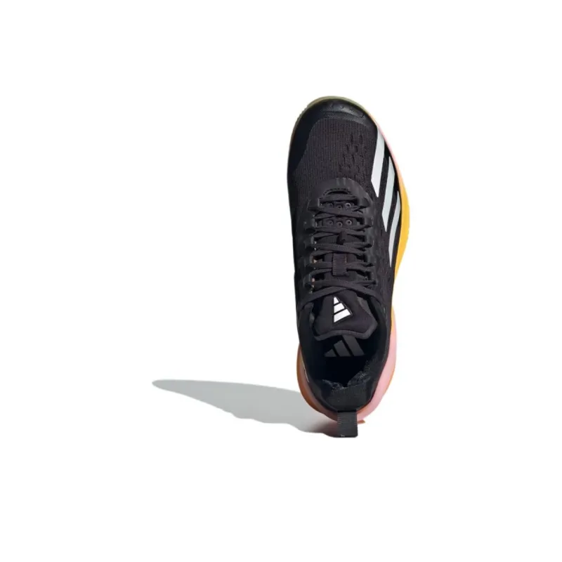 Adidas Adizero Cybersonic Abrasion Resistant Low Top Tennis Shoes Women's Black White-3