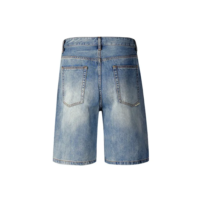 GTRG Denim Shorts Unisex Light Blue-1