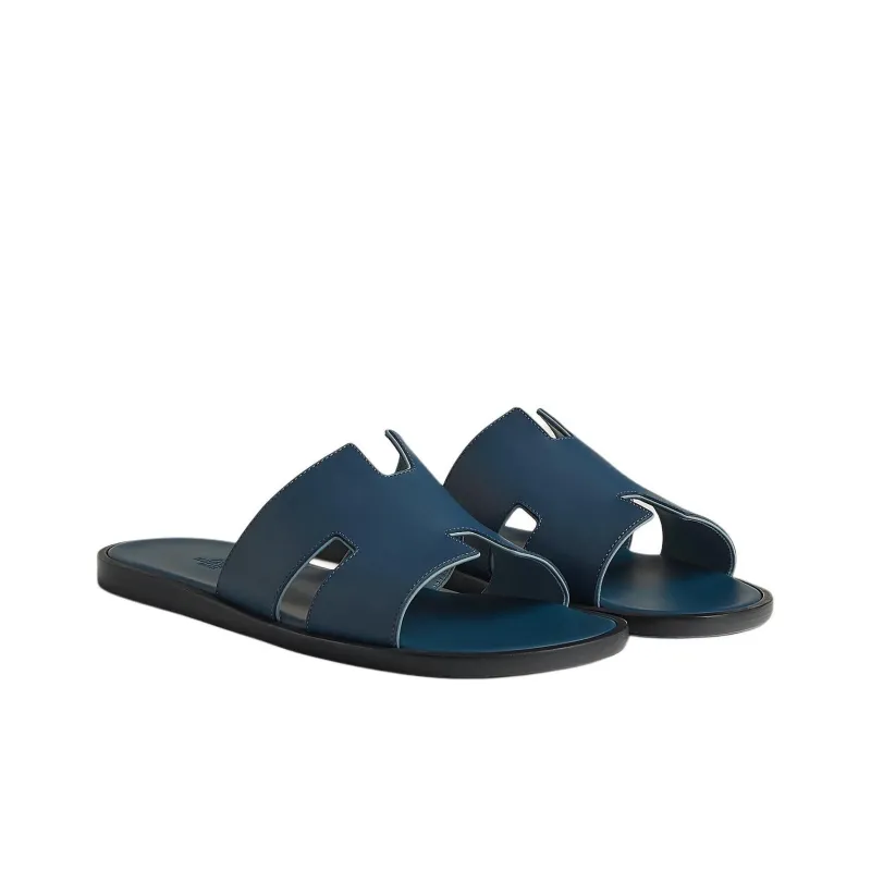 HERMES Izmir Slide Slippers Women's Blue-2