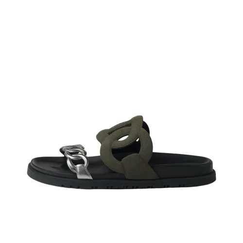 HERMES Extra Slide Slippers Women's Jasper