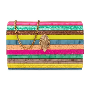 Kurt Geiger London Plexiglass Clutch, Shoulder Bag, Crossbody Bag Women's Multicolor