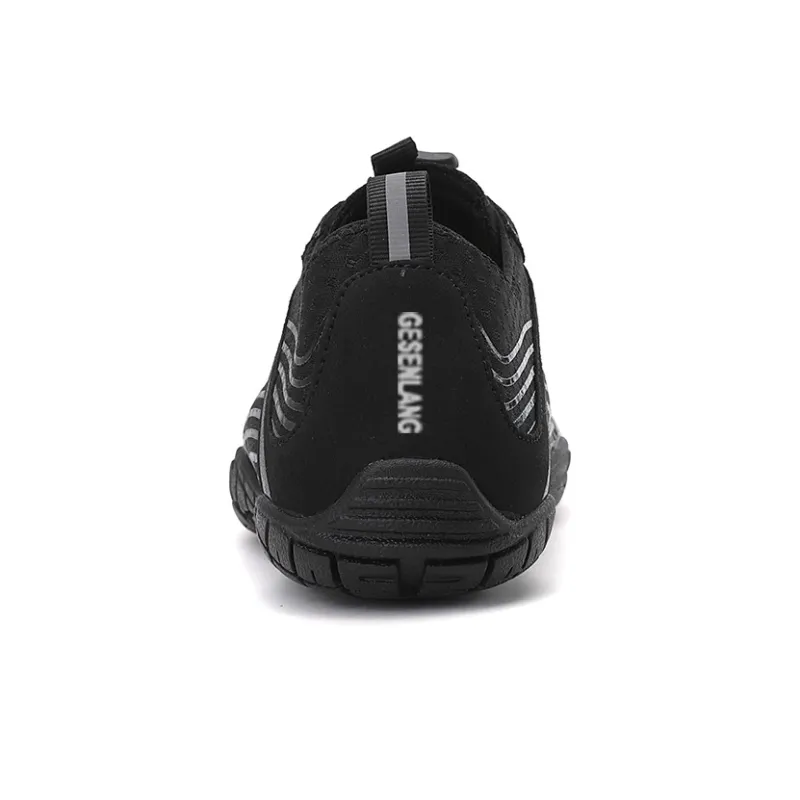GESENLANG Slip Resistant, Breathable, Quick Dry River Trekking Shoes Men's Black-2