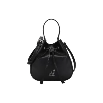 KANGOL Synthetic Leather Handbag Crossbody Bag Women's Black