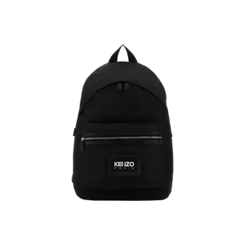 KENZO Logo Patch Zipped Backpack
