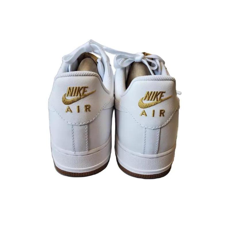 Nike Air Force 1 Low Perforated Sidepanels White Gum-3