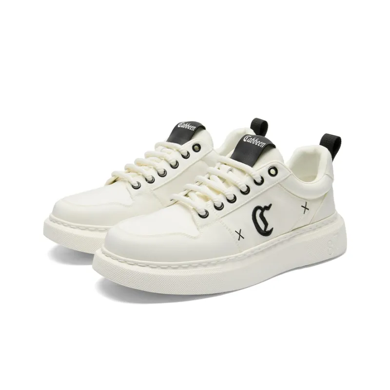 Cabbeen Anti Slip Wear Resistant Low Top Skateboard Shoes Men's-2
