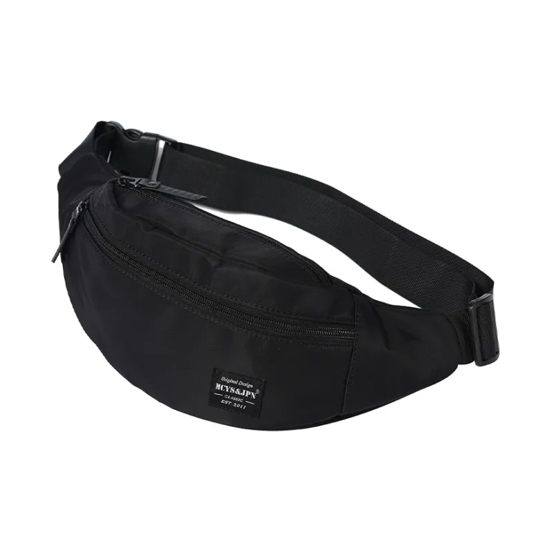 Yohji Kimura Oxford Crossbody Bag, One Shoulder Sling Bag Trumpets Men's Camouflage Black/Black-9