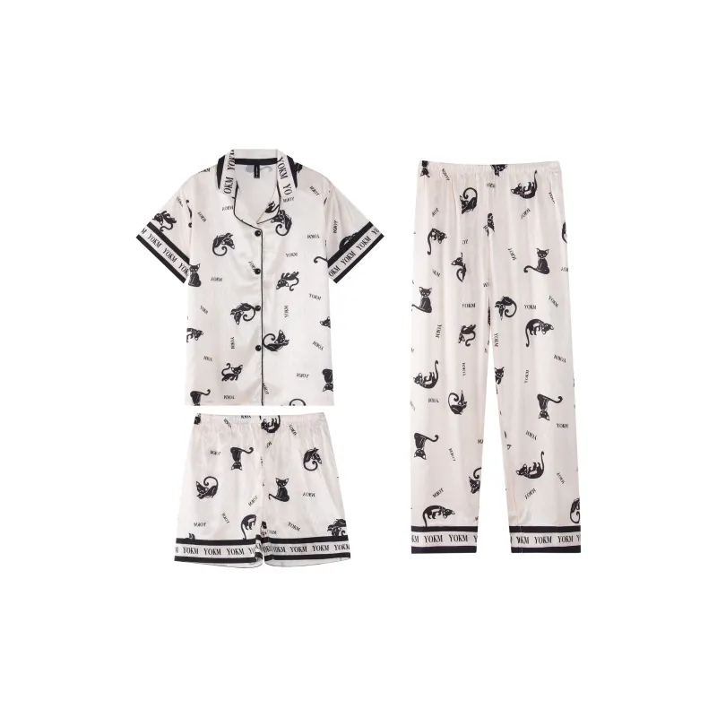 WANANNI Pajama Set Women's White-0