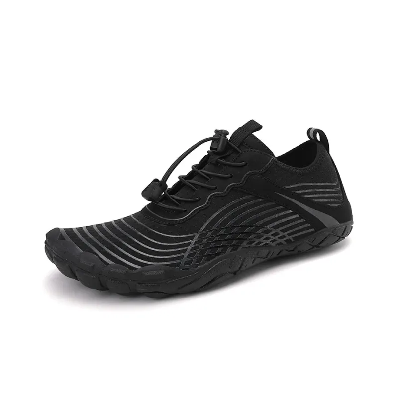 GESENLANG Slip Resistant, Breathable, Quick Dry River Trekking Shoes Men's Black-1