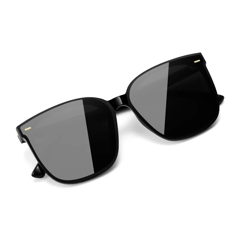HLA TR/Memory Plastic Square Sunglasses Unisex-4