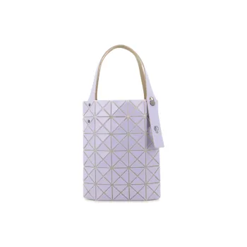 ISSEY MIYAKE Polyvinyl Chloride Resin Tote Bag Shopping Bag Handbag Mini Women's Light Purple & Beige