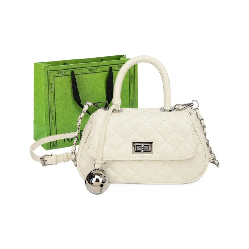 KARUISHA PU Crossbody Bag, One Shoulder Handbag Women's Dazzling Color Silver, Black, White-5