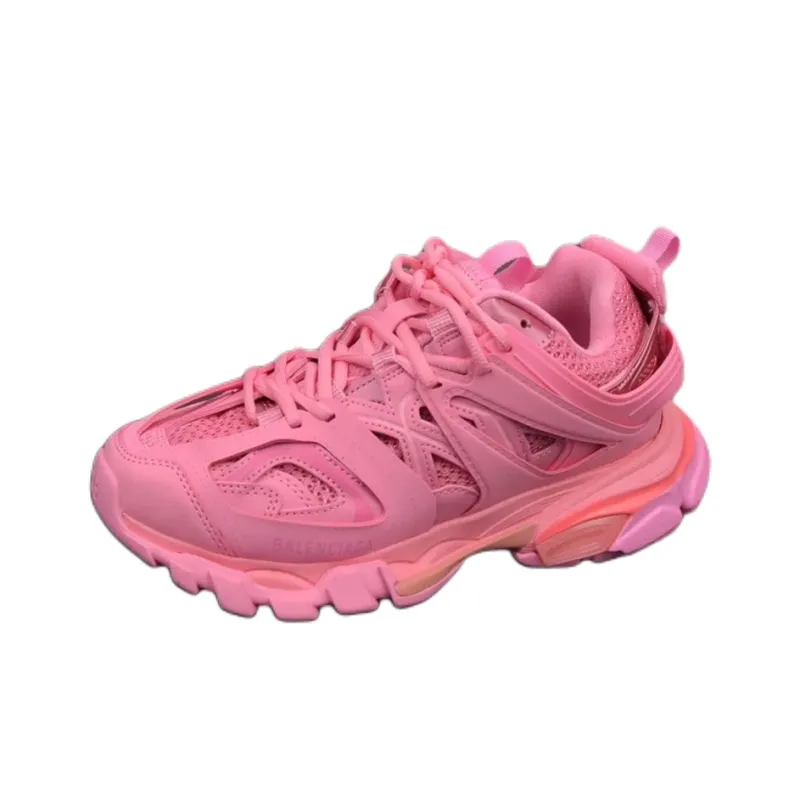 Balenciaga Track 3.0 Low-Top Chunky Sneakers Women's Pink-1