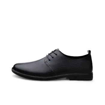Abango Dress Shoes Men Low Top Black/Brown