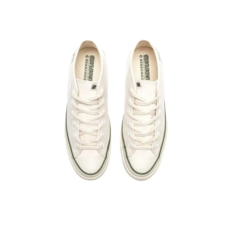 UNDEFEATED x Converse Chuck 70 Wear-resistant And Lightweight Mid-Top Canvas Shoes Unisex Beige-2
