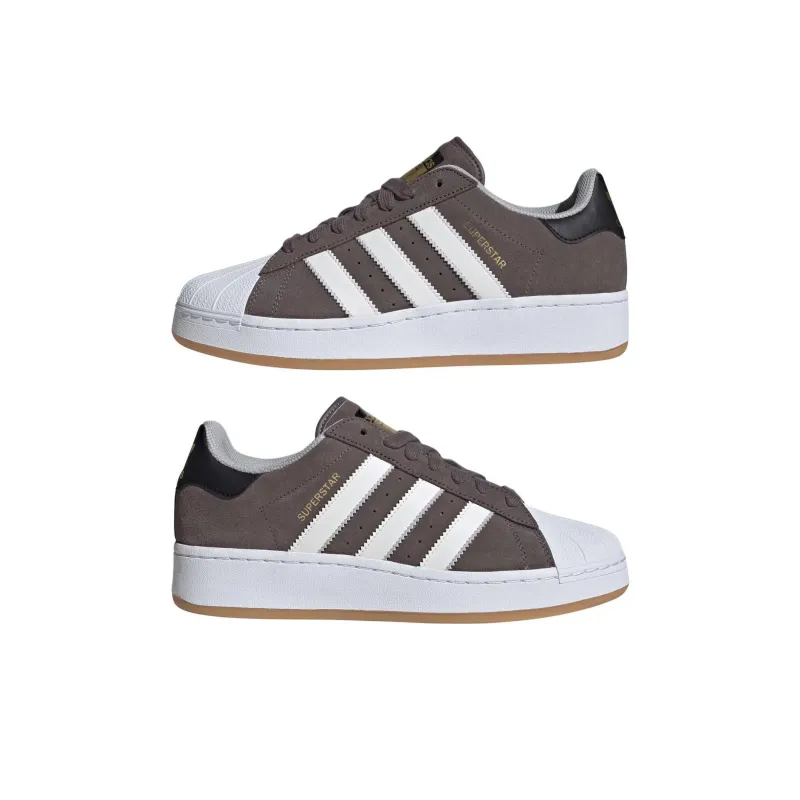 Adidas Originals SUPERSTAR XLG Wear Resistant Low Top Skateboard Shoes Unisex Dark Gray-4