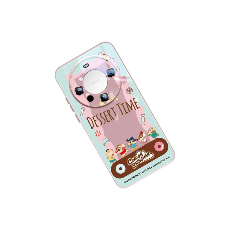 Sen Dog x SHINCHAN Glass Material Cute Creative Individual Phone Cases Applicable To Huawei Mate60Pro/50/40-14