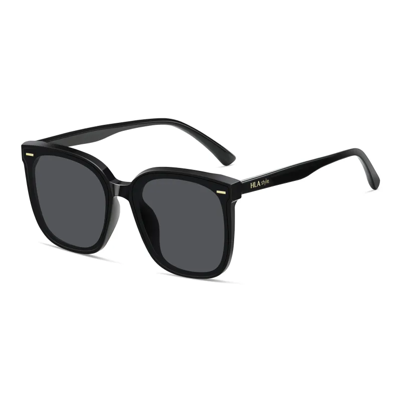HLA TR/Memory Plastic Square Sunglasses Unisex-5