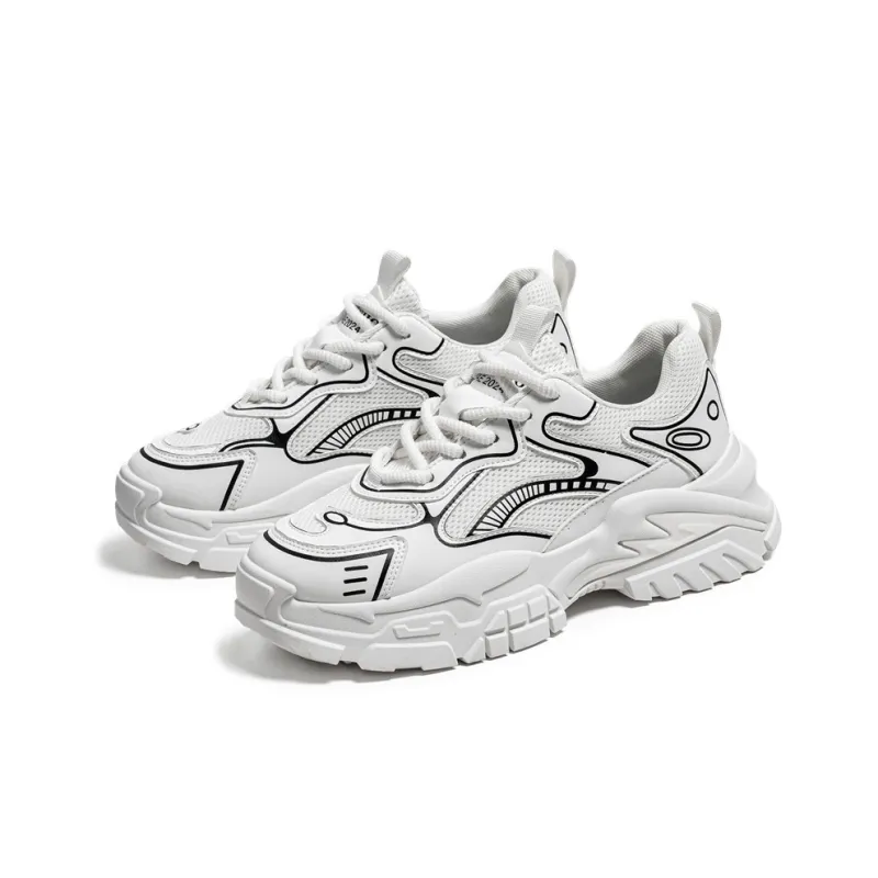 RBV Anti-Slip Wear-Resistant Low-Top Chunky Sneakers Men's-2