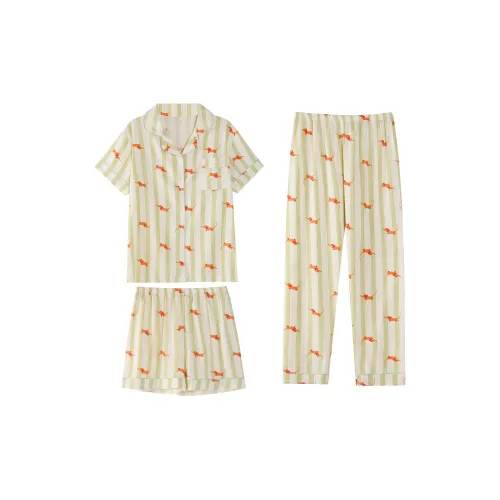 WANANNI Pajama Set Women's Light Green