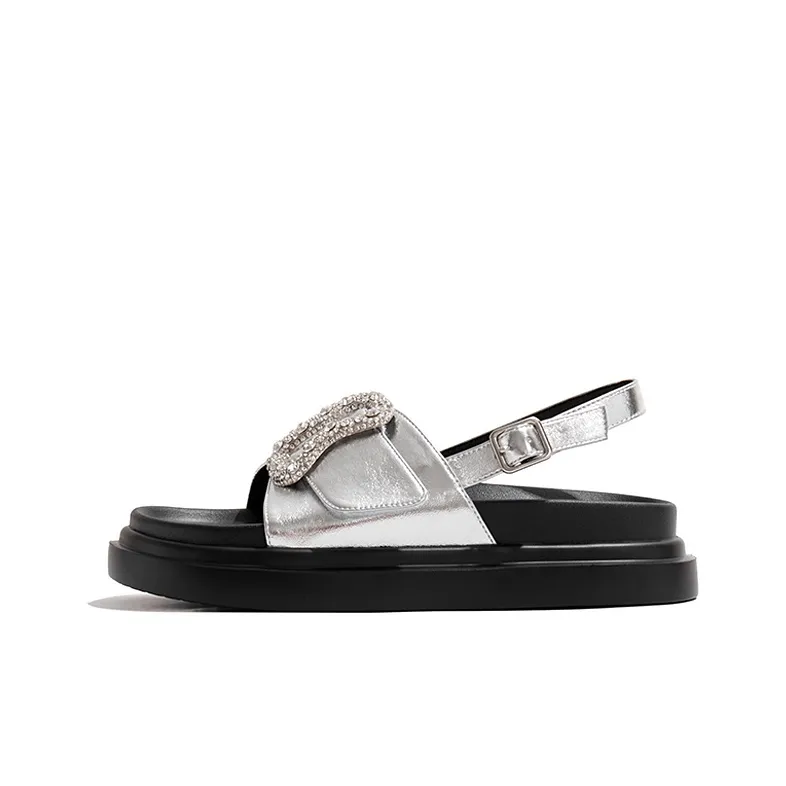 Old Meow Casual Flat, One Strap Sandals 3.5cm Women's-3